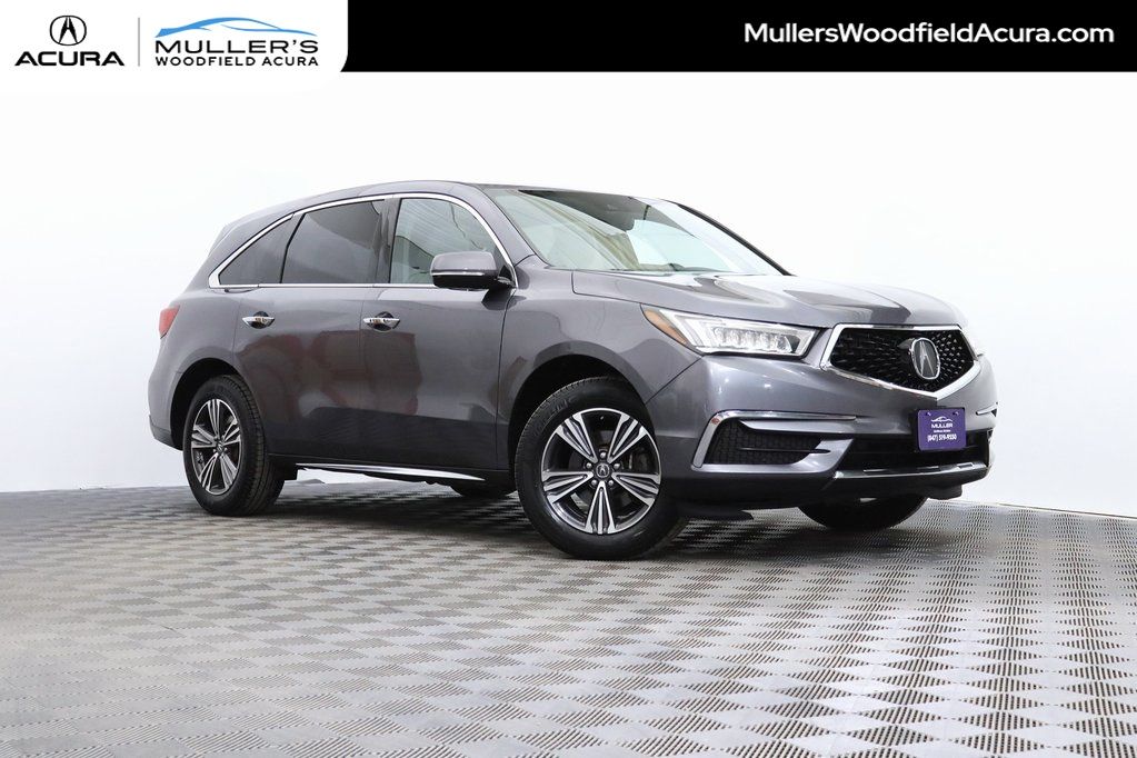 Gray (Modern Steel Metallic) 2017 Acura MDX SH-AWD SUV / Crossover All-Wheel Drive 9-Speed Automatic