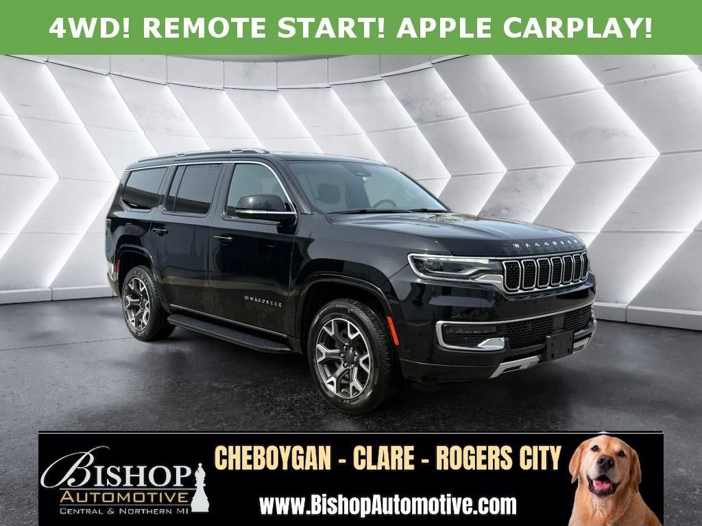 Diamond Black Crystal Pearlcoat 2024 Jeep Wagoneer Series III 4WD SUV / Crossover Four-Wheel Drive 8-Speed Automatic