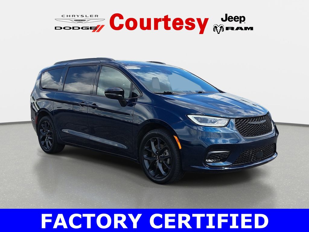 Fathom Blue Pearlcoat 2023 Chrysler Pacifica Limited AWD Minivan All-Wheel Drive 9-Speed Automatic
