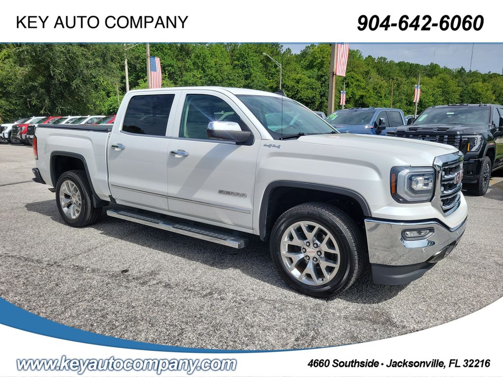 White Frost Tricoat 2018 GMC Sierra 1500 Pickup Truck Four-Wheel Drive 8-Speed Automatic Overdrive