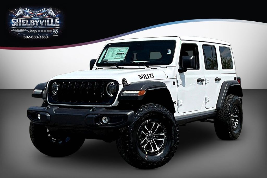 Bright White Clearcoat 2026 Jeep Wrangler Willys 4-Door 4WD SUV / Crossover Four-Wheel Drive 8-Speed Automatic
