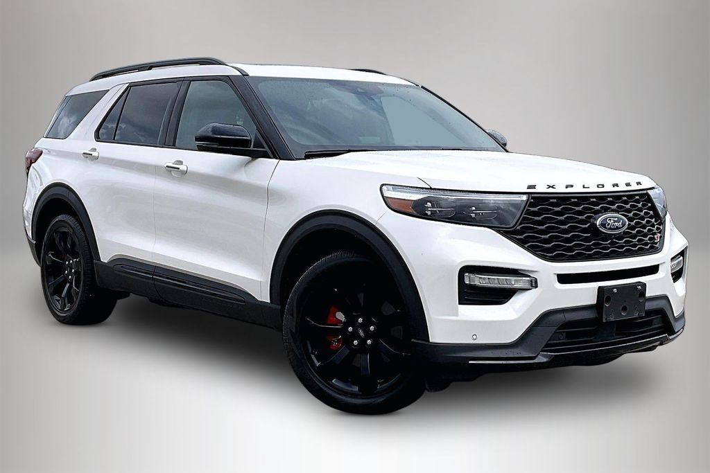 White Metallic 2023 Ford Explorer ST AWD SUV / Crossover All-Wheel Drive Automatic