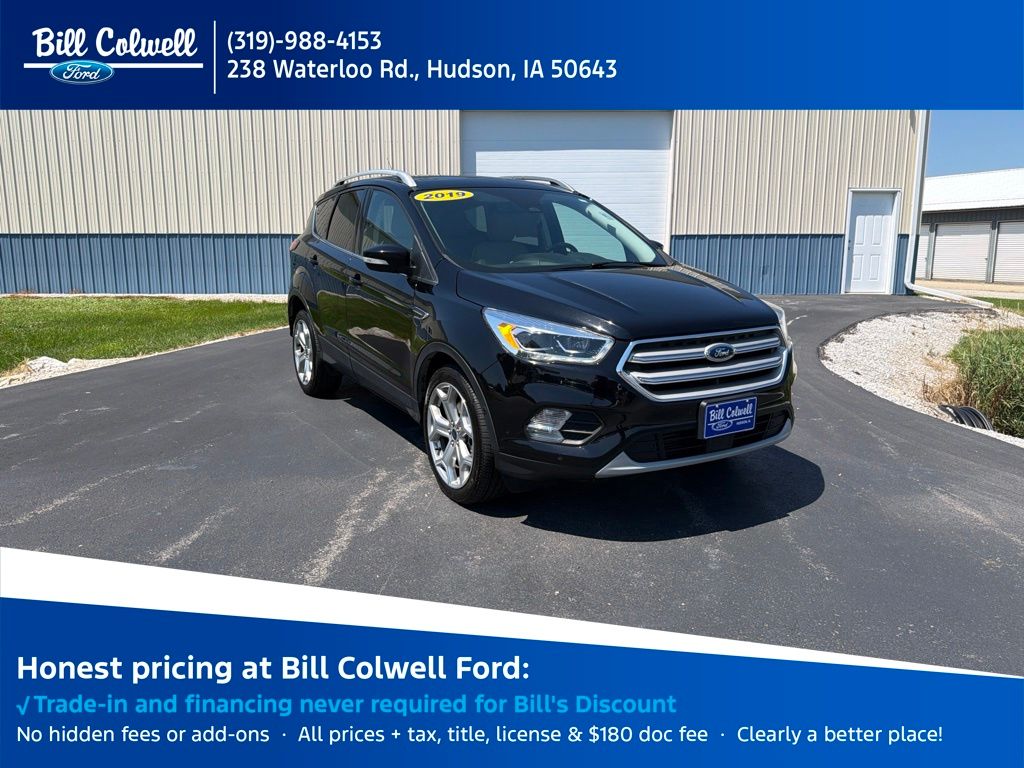 Agate Black Metallic 2019 Ford Escape SUV / Crossover All-Wheel Drive 6-Speed Automatic