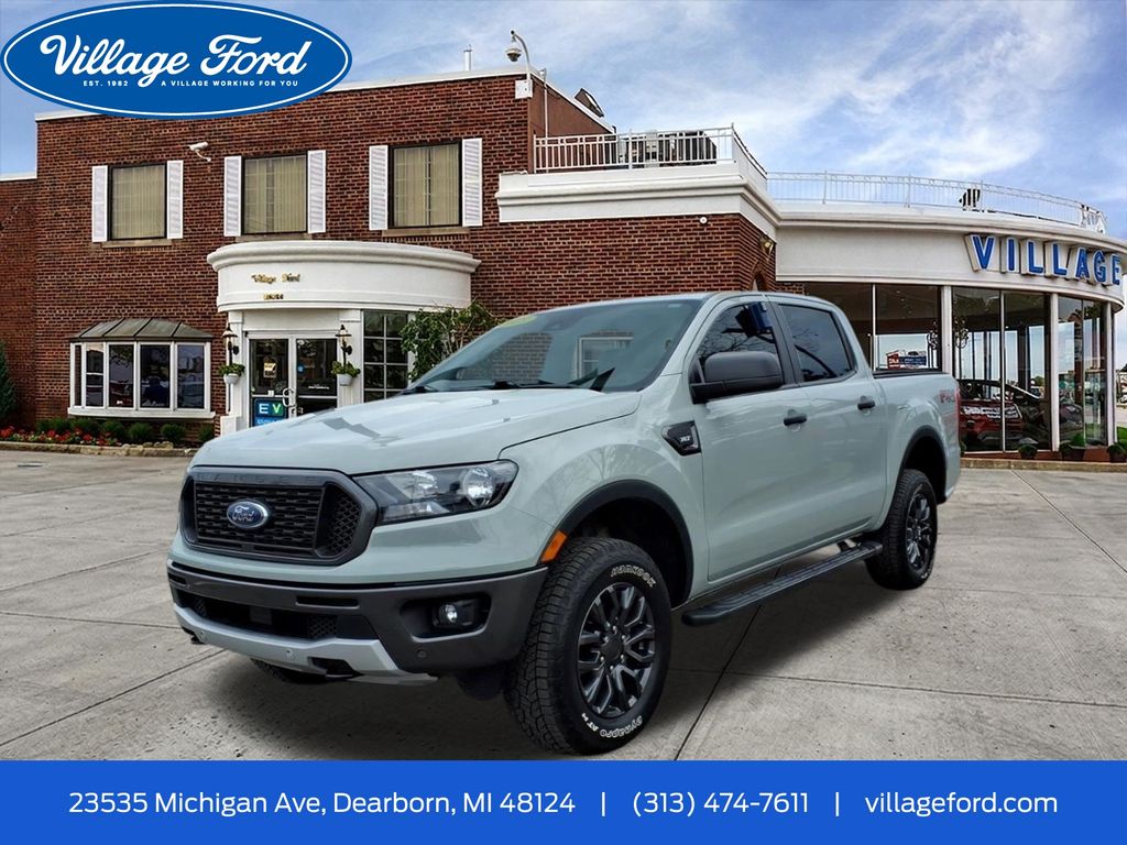 Cactus Gray 2023 Ford Ranger XLT SuperCrew 4WD Pickup Truck Four-Wheel Drive Automatic