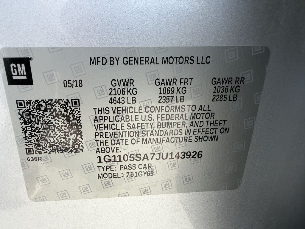 Used 2018 Chevrolet Impala Sedan