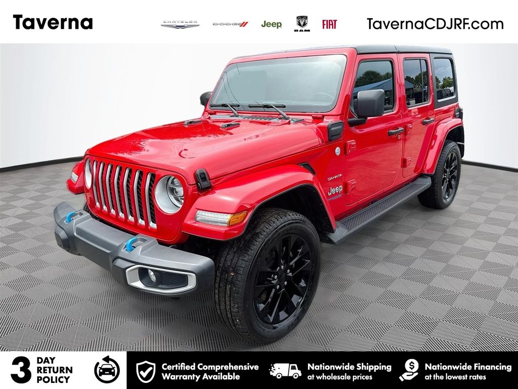 Red Clearcoat 2022 Jeep Wrangler 4xe SUV / Crossover Four-Wheel Drive 8-Speed Automatic