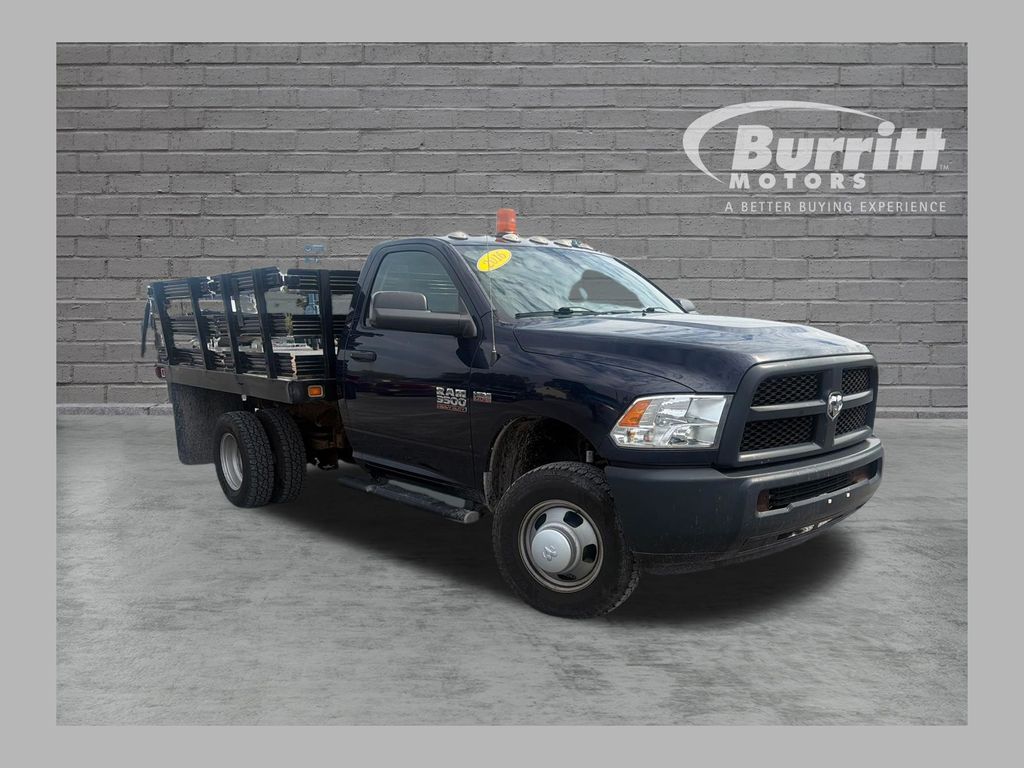 True Blue Pearlcoat 2016 RAM 3500 Chassis Pickup Truck Four-Wheel Drive 6-Speed Automatic