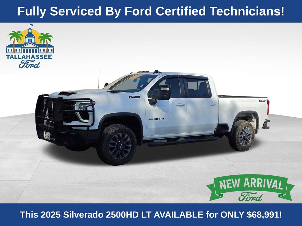 Summit White 2025 Chevrolet Silverado 2500HD LT Crew Cab 4WD Pickup Truck Four-Wheel Drive Automatic
