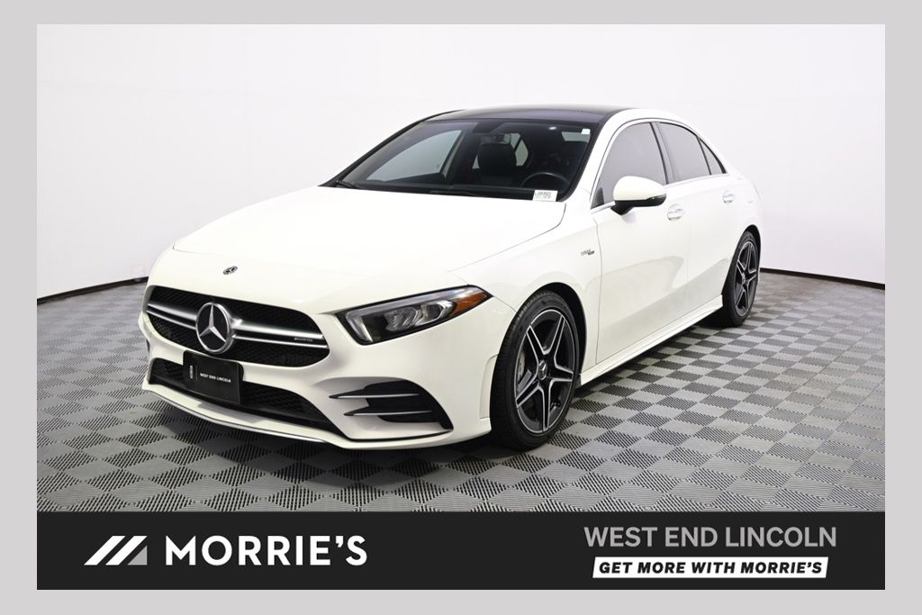 Polar White 2020 Mercedes-Benz A-Class Sedan All-Wheel Drive 7-Speed Automatic