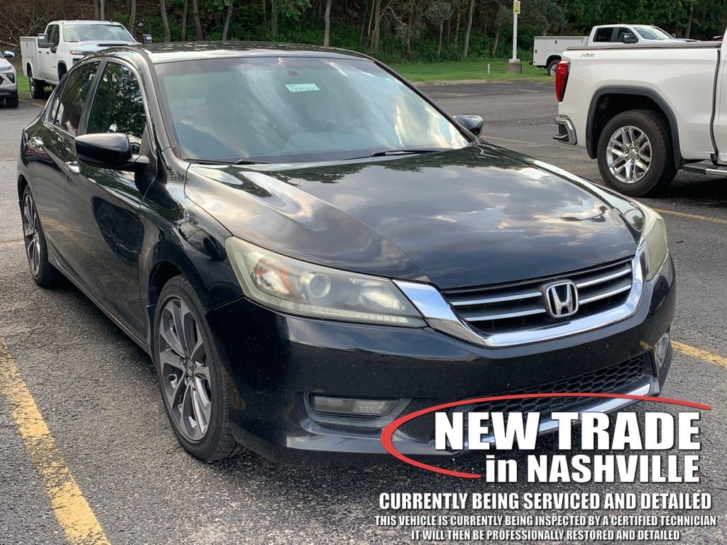 Black 2014 Honda Accord Sedan Front-Wheel Drive Continuously Variable Transmission