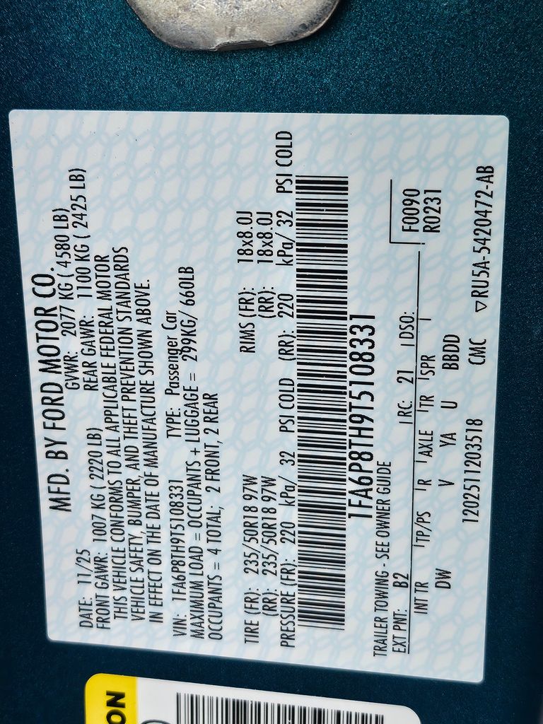 2026 Ford Mustang EcoBoost Blue at Walterboro Ford