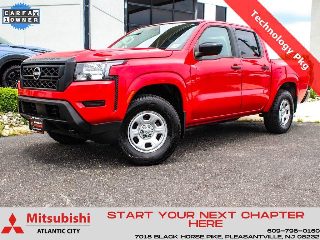 Red Alert 2022 Nissan Frontier Pickup Truck Four-Wheel Drive 9-Speed Automatic