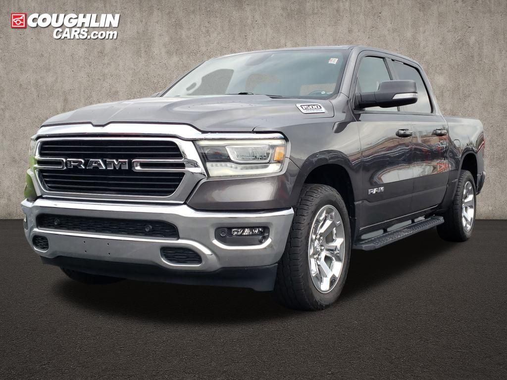 Gray (Granite Crystal Metallic Clearcoat) 2021 RAM 1500 Pickup Truck Four-Wheel Drive 8-Speed Automatic