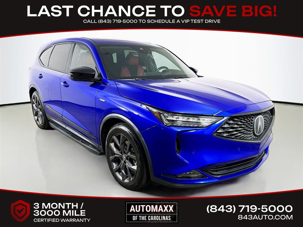 Blue 2022 Acura MDX SUV / Crossover All-Wheel Drive Automatic