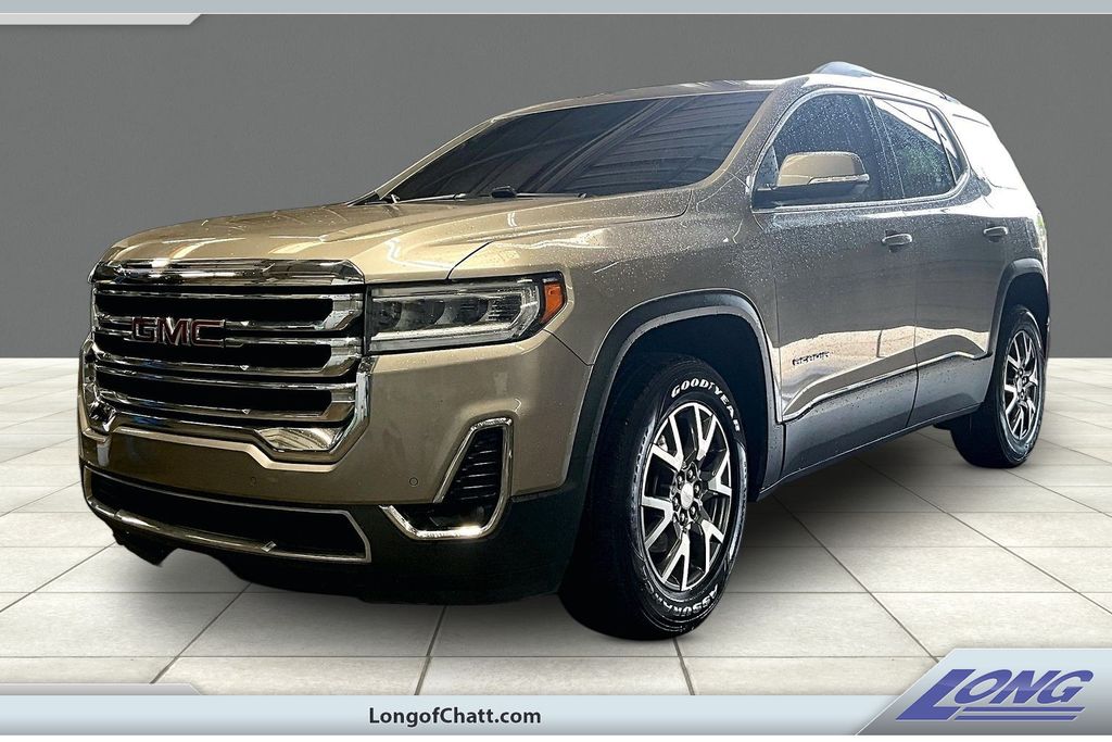 Light Stone Metallic 2023 GMC Acadia SUV / Crossover Four-Wheel Drive 9-Speed Automatic