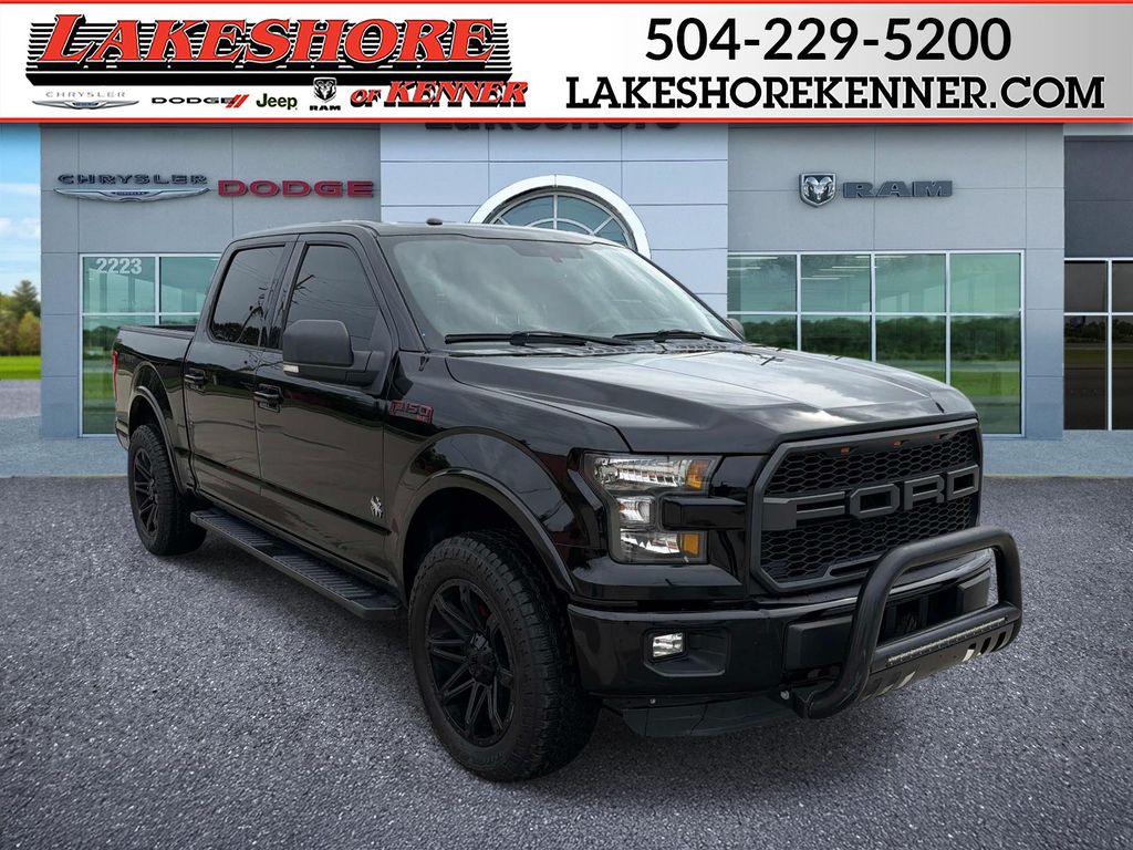 Shadow Black 2016 Ford F-150 XLT SuperCrew Pickup Truck 4X2 6-Speed Automatic