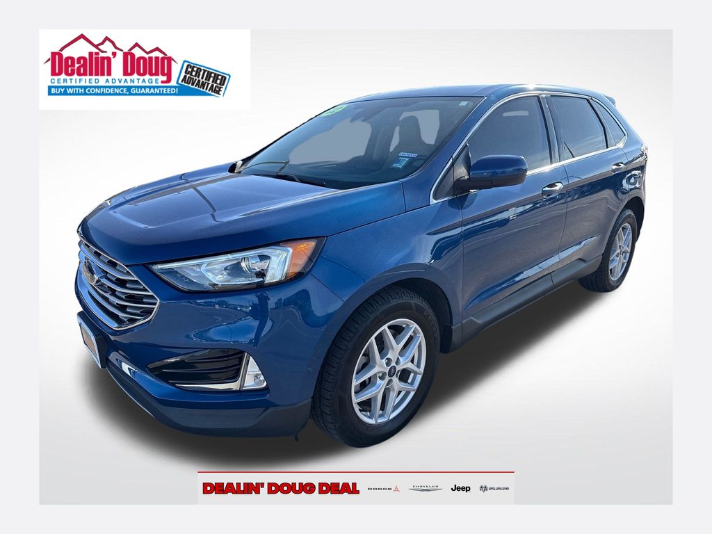 Blue Metallic 2022 Ford Edge SUV / Crossover All-Wheel Drive 8-Speed Automatic