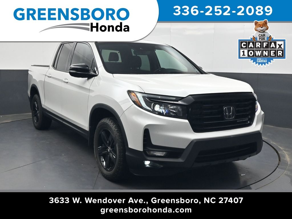 Platinum White Pearl 2023 Honda Ridgeline Black Edition AWD Pickup Truck All-Wheel Drive 9-Speed Automatic