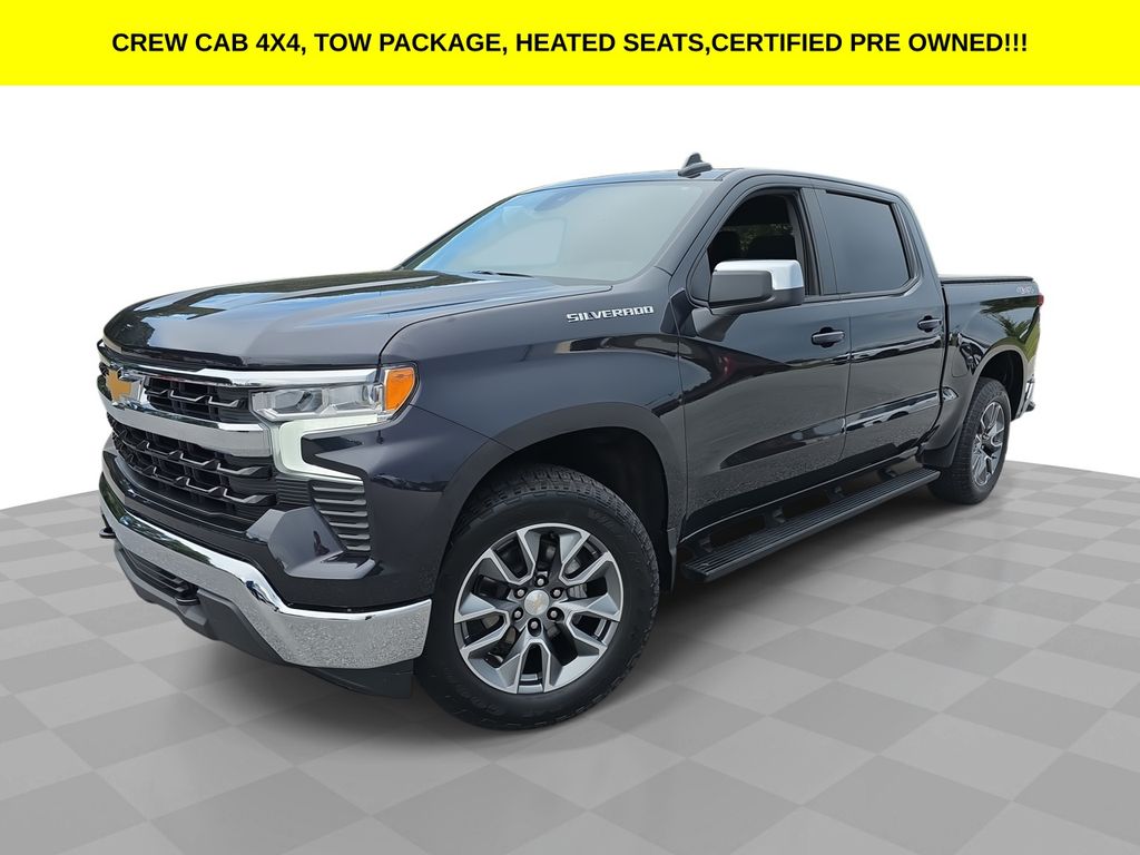 Dark Ash Metallic 2024 Chevrolet Silverado 1500 Pickup Truck Four-Wheel Drive 8-Speed Automatic