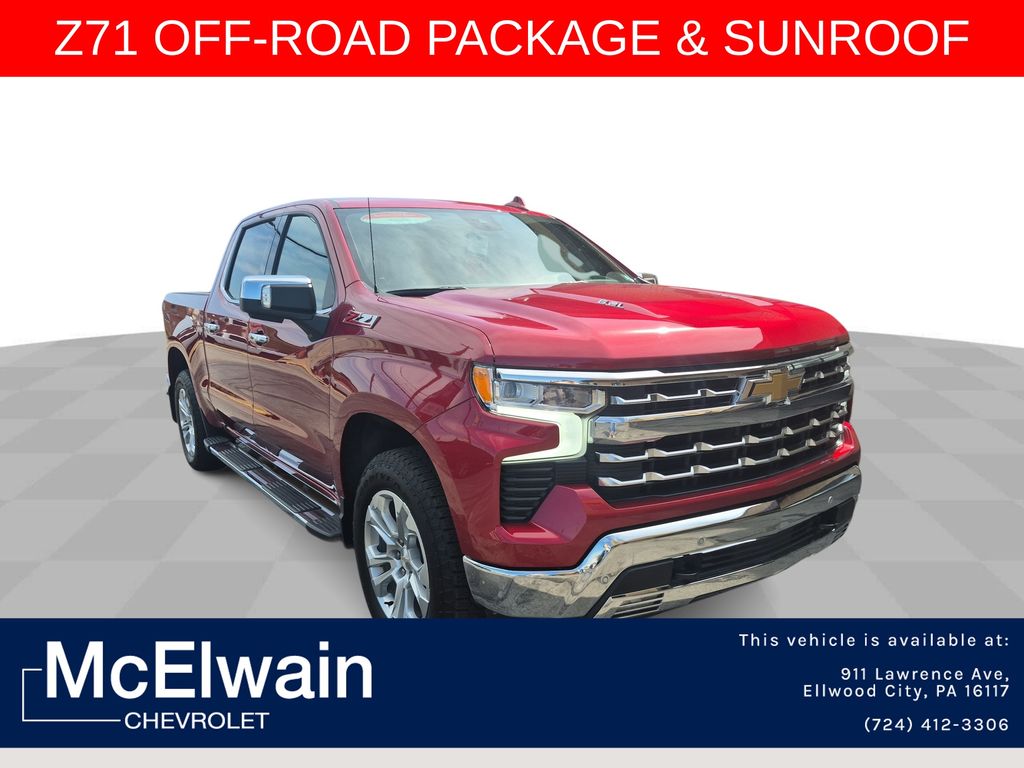 Radiant Red Tintcoat 2024 Chevrolet Silverado 1500 Pickup Truck Four-Wheel Drive Automatic