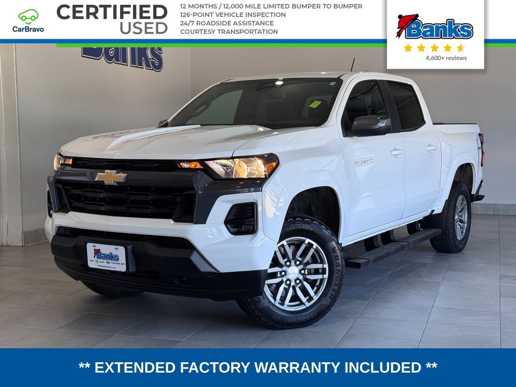 Summit White 2023 Chevrolet Colorado Pickup Truck Four-Wheel Drive 8-Speed Automatic