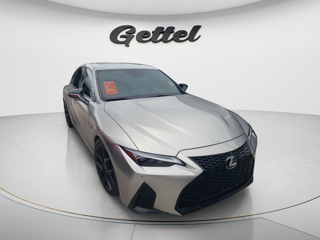 Silver 2023 Lexus IS Sedan Rear-Wheel Drive 8-Speed Automatic