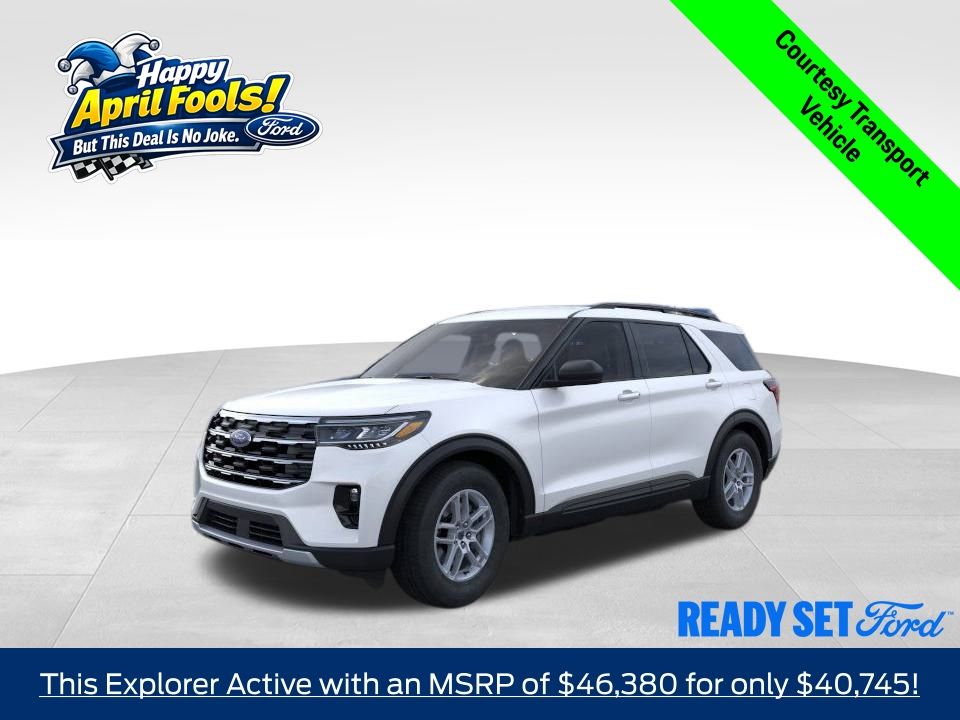 Star White Metallic Tri-Coat 2026 Ford Explorer Active RWD SUV / Crossover Rear-Wheel Drive Automatic