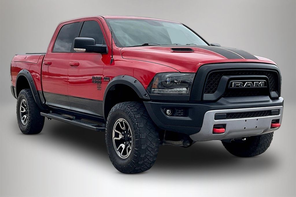 Flame Red Clearcoat 2015 RAM 1500 Rebel Crew Cab 4WD Pickup Truck Four-Wheel Drive 8-Speed Automatic