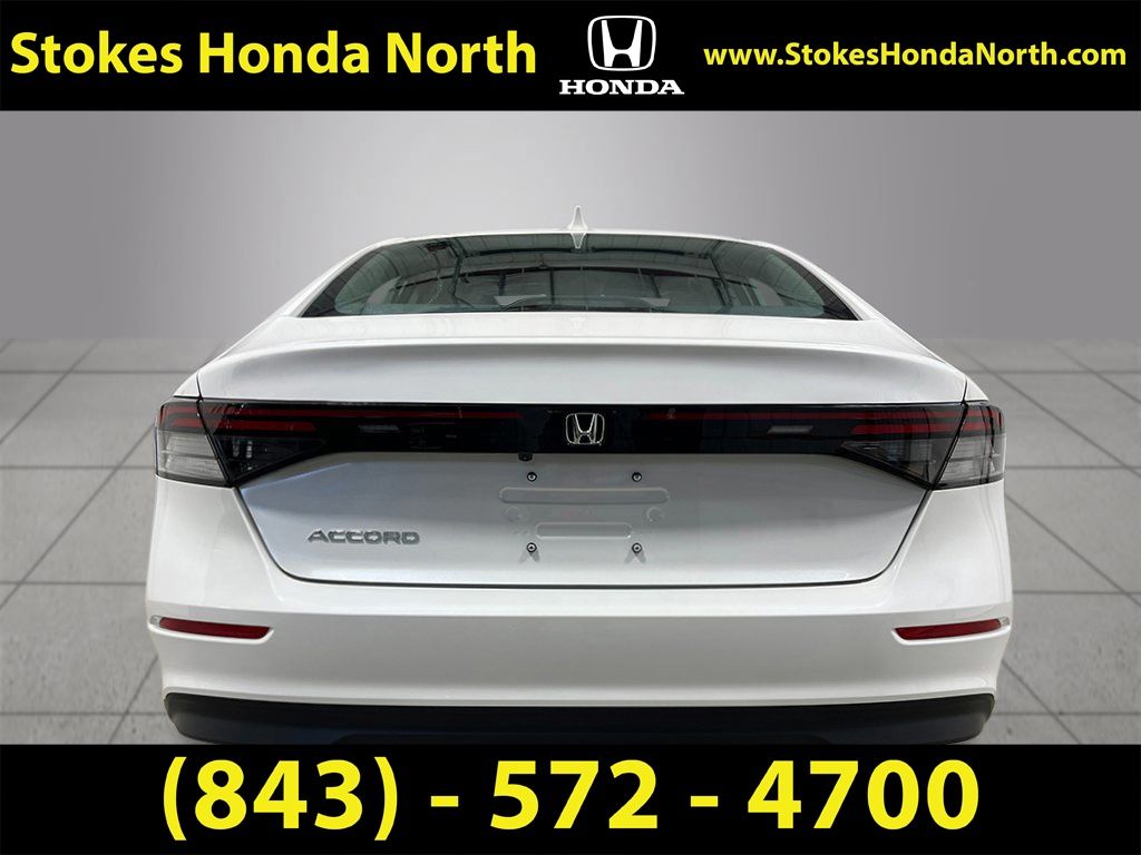 2026 Honda Accord LX White at Stokes Honda North