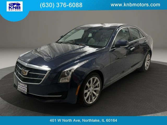 Dark Adriatic Blue Metallic 2017 Cadillac ATS Sedan All-Wheel Drive 8-Speed Automatic