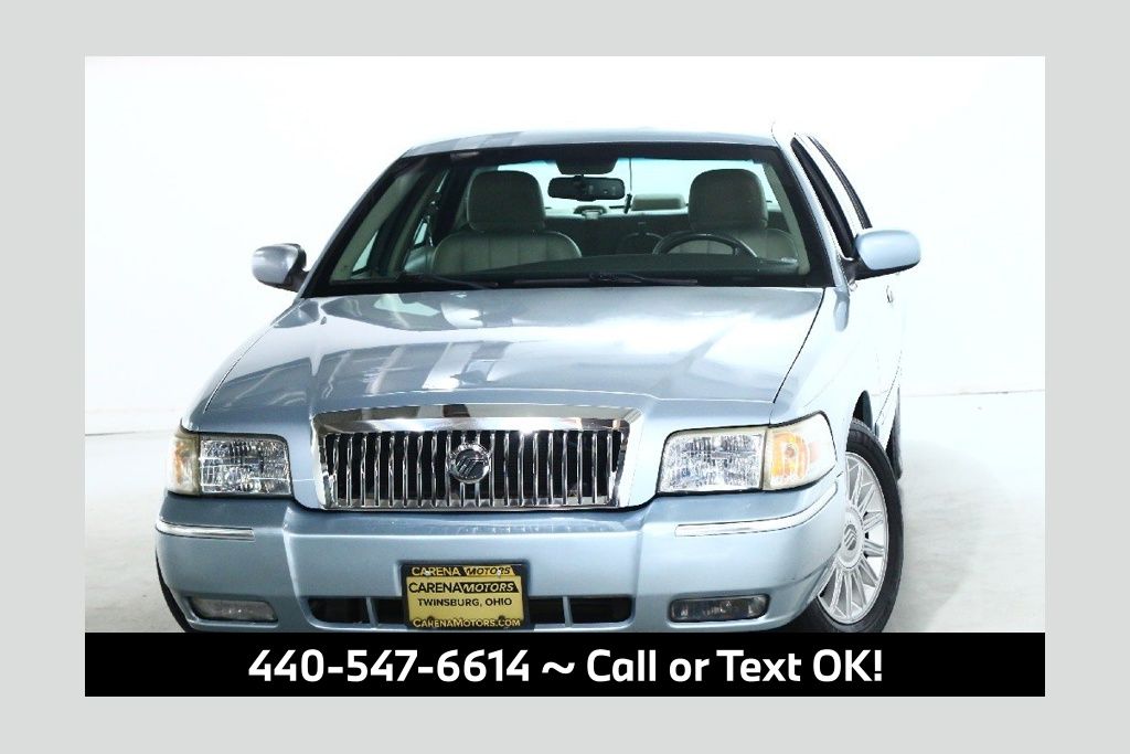 Light Ice Blue 2008 Mercury Grand Marquis LS Sedan Rear-Wheel Drive 4-Speed Automatic Overdrive