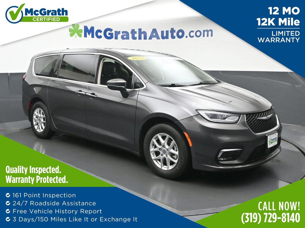 Gray (Granite Crystal Metallic Clearcoat) 2023 Chrysler Pacifica Touring L FWD Minivan Front-Wheel Drive 9-Speed Automatic
