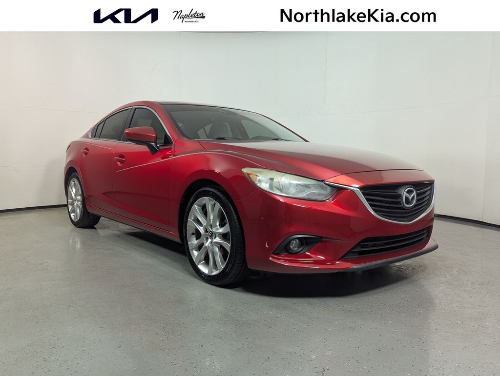 Soul Red Metallic 2015 Mazda MAZDA6 i Grand Touring Sedan Front-Wheel Drive 6-Speed Automatic