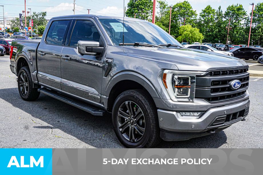 Used 2021 Gray Ford Lariat image 4