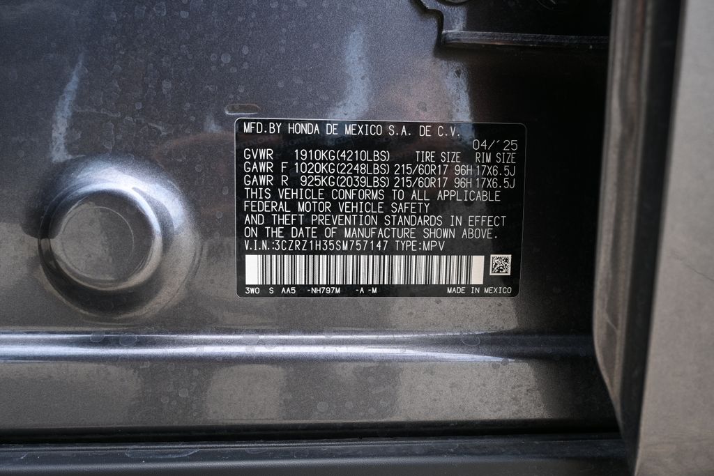 2025 Honda HR-V LX Gray at Don McGill Toyota