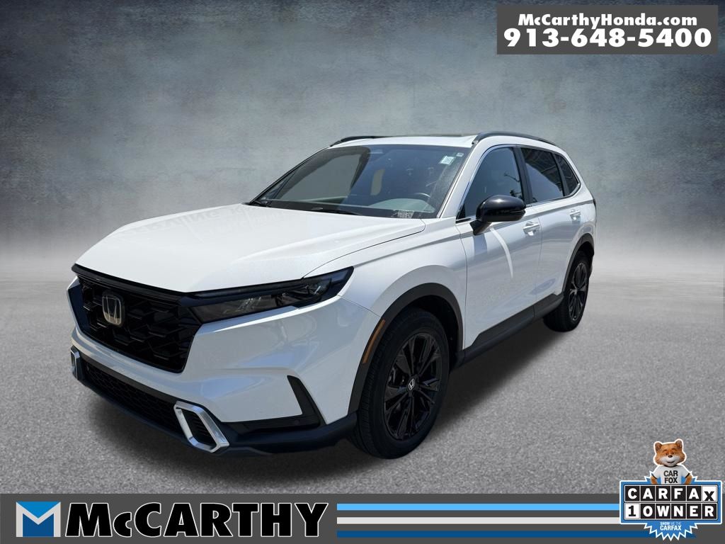 White 2025 Honda CR-V Hybrid SUV / Crossover All-Wheel Drive Continuously Variable Transmission
