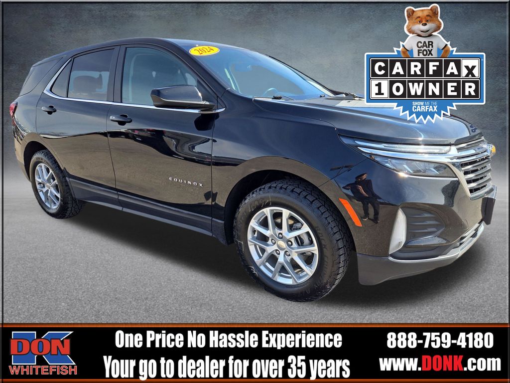 Mosaic Black Metallic 2024 Chevrolet Equinox LT AWD with 2FL SUV / Crossover Four-Wheel Drive 6-Speed Automatic Overdrive