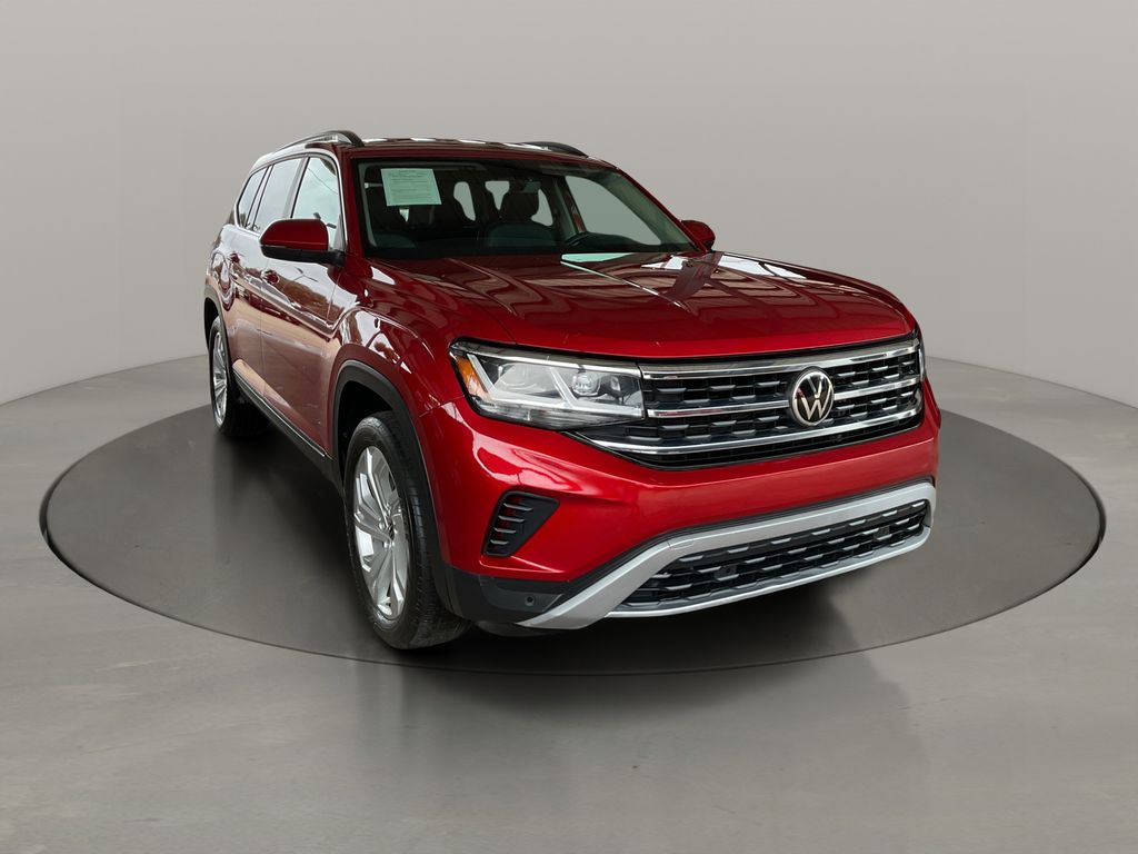 Aurora Red Metallic 2022 Volkswagen Atlas SUV / Crossover Front-Wheel Drive 8-Speed Automatic