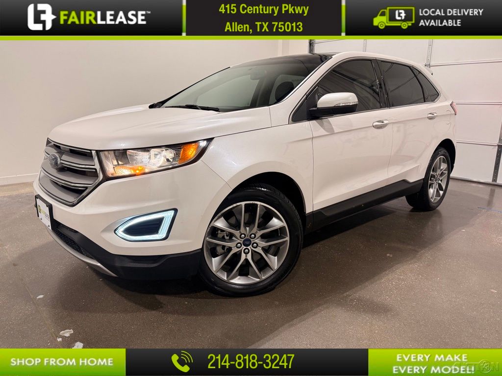 White Platinum Clearcoat Metallic 2017 Ford Edge SUV / Crossover Front-Wheel Drive 6-Speed Automatic