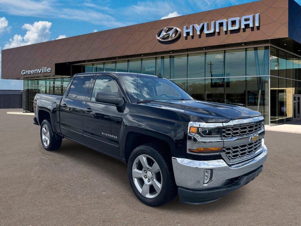 Black 2018 Chevrolet Silverado 1500 LT Crew Cab 4WD Pickup Truck Four-Wheel Drive 6-Speed Automatic Overdrive
