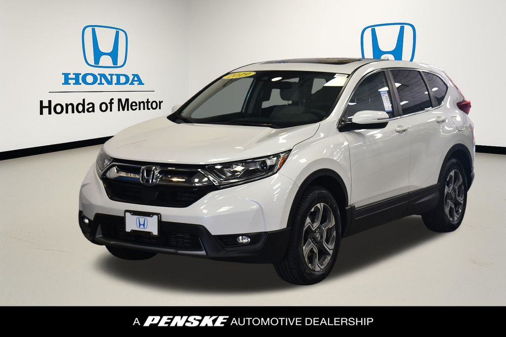 Platinum White Pearl 2019 Honda CR-V EX AWD SUV / Crossover All-Wheel Drive Continuously Variable Transmission