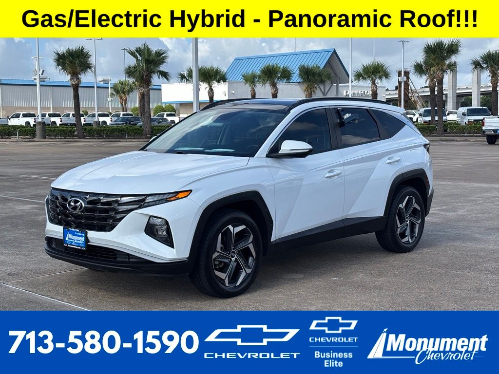 Quartz White 2022 Hyundai Tucson Hybrid SUV / Crossover All-Wheel Drive 6-Speed Automatic