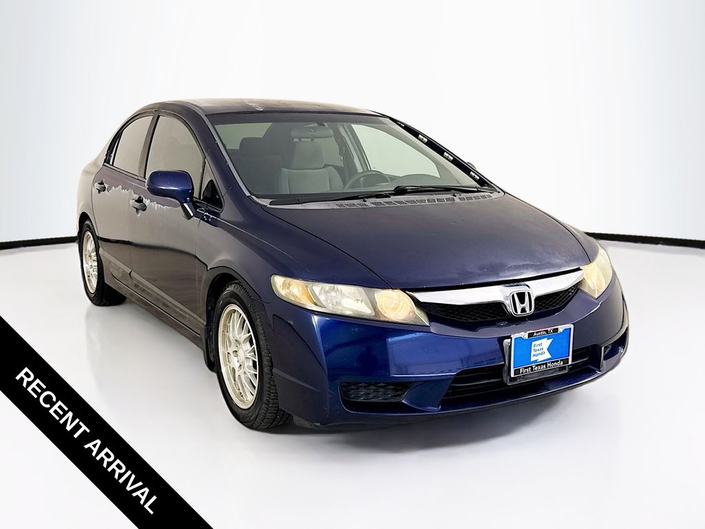 Royal Blue Pearl 2009 Honda Civic Sedan Front-Wheel Drive 5-Speed Automatic