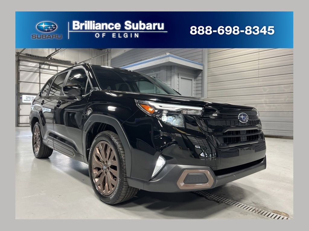 Crystal Black Silica 2026 Subaru Forester SUV / Crossover All-Wheel Drive Continuously Variable Transmission