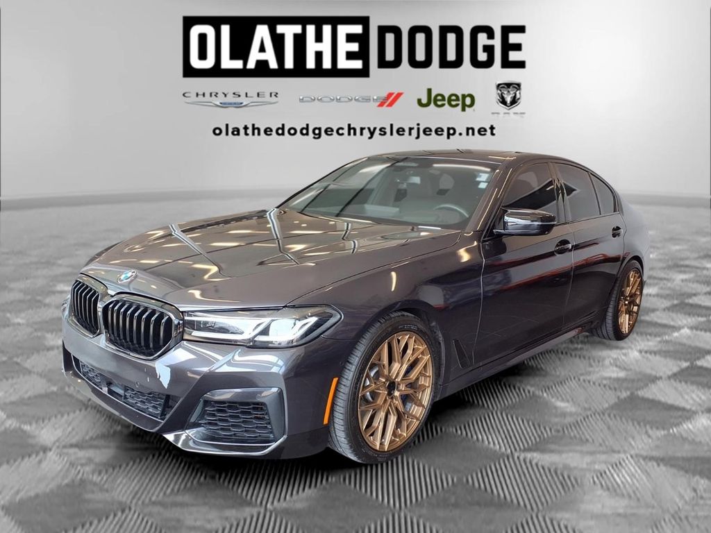 Gray (Dark Graphite Metallic) 2021 BMW 5 Series M550i xDrive AWD Sedan All-Wheel Drive 8-Speed Automatic