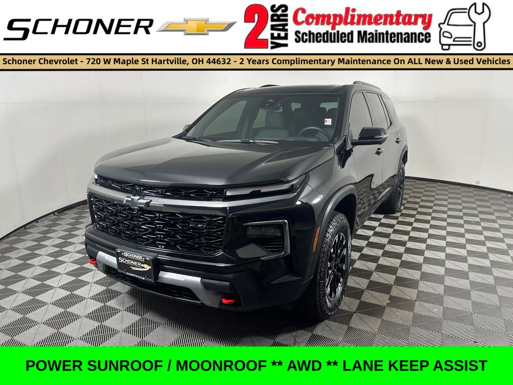 Mosaic Black Metallic 2025 Chevrolet Traverse SUV / Crossover Four-Wheel Drive 8-Speed Automatic