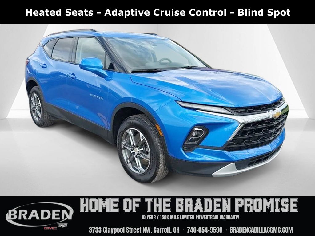 Riptide Blue Metallic 2024 Chevrolet Blazer 2LT FWD SUV / Crossover Front-Wheel Drive 9-Speed Automatic Overdrive