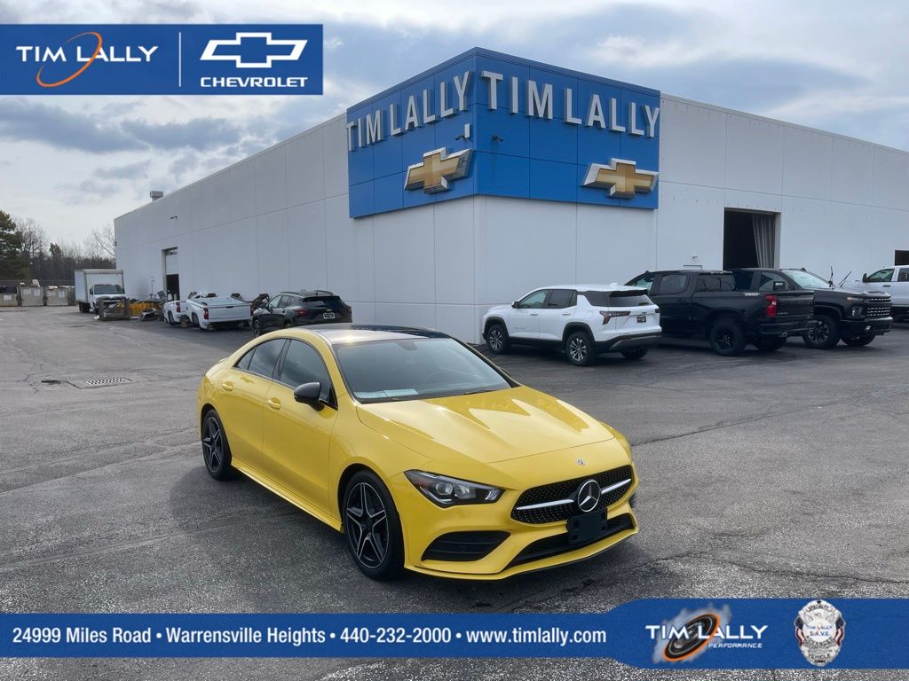 Yellow 2020 Mercedes-Benz CLA 250 4MATIC Coupe All-Wheel Drive 7-Speed Automatic