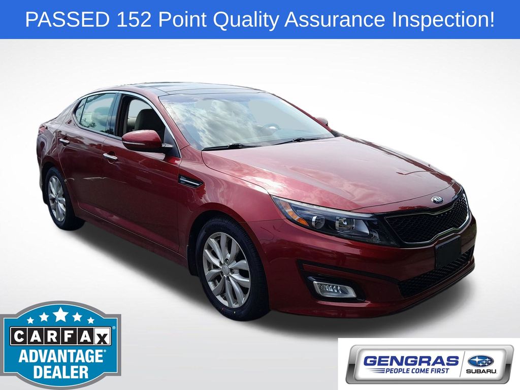 Remington Red Metallic 2014 Kia Optima Sedan Front-Wheel Drive 6-Speed Automatic