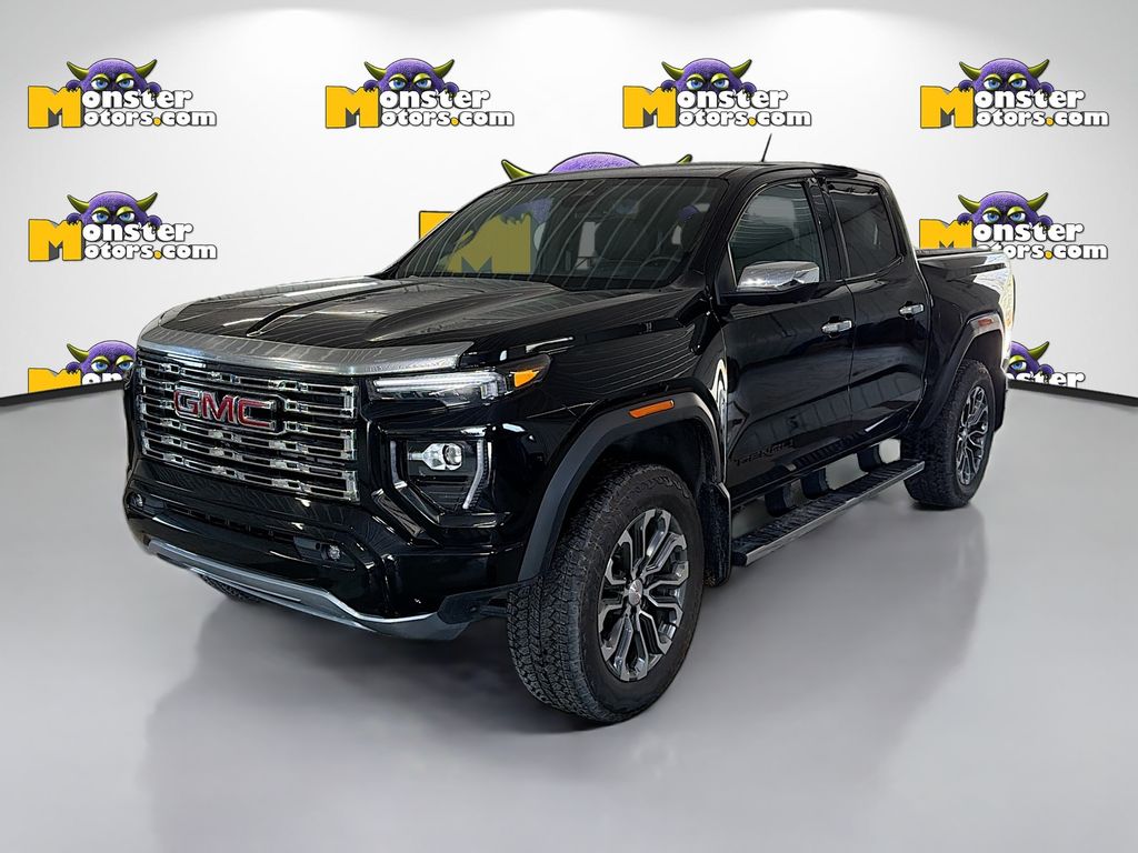 Onyx Black 2023 GMC Canyon Denali Crew Cab 4WD Pickup Truck Four-Wheel Drive 8-Speed Automatic